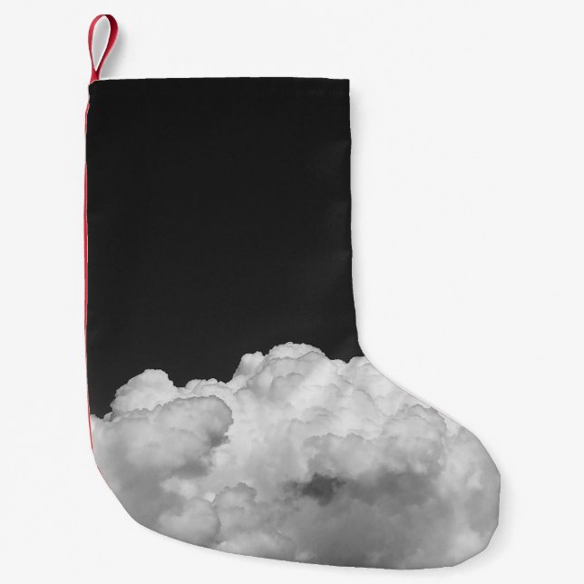 WHITE CLOUD SMALL CHRISTMAS STOCKING (Front)