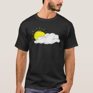 White Cloud With Sun Shining Men Women Kids T-Shirt