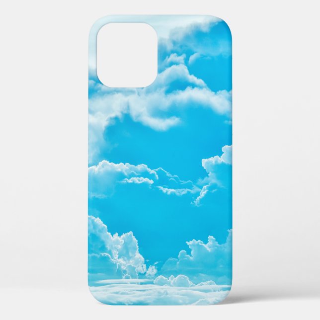 white clouds and bright blue sky background,  pano Case-Mate iPhone case (Back)