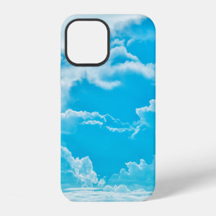 white clouds and bright blue sky background, pano iPhone 12 case