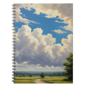 White Clouds and Clear Blue Sky Notebook