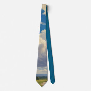 White Clouds and Clear Blue Sky Tie