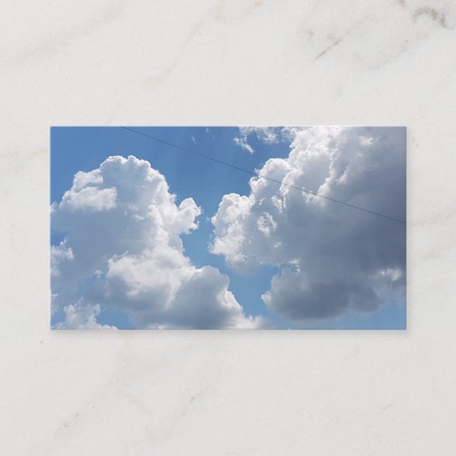 White Clouds & Blue Sky Business Cards 2019 (Front)