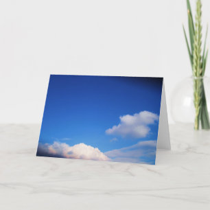 White Clouds & Blue Sky Card