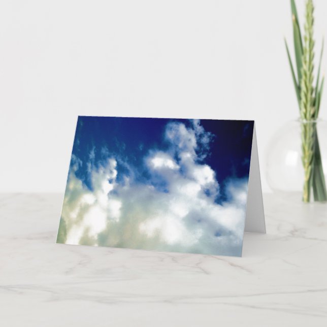 White Clouds & Blue Sky Card (Front)