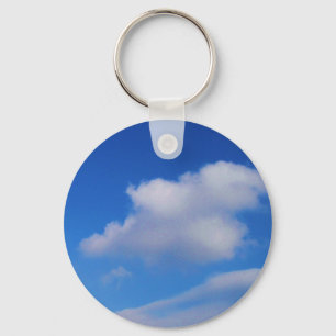 White Clouds & Blue Sky Key Ring