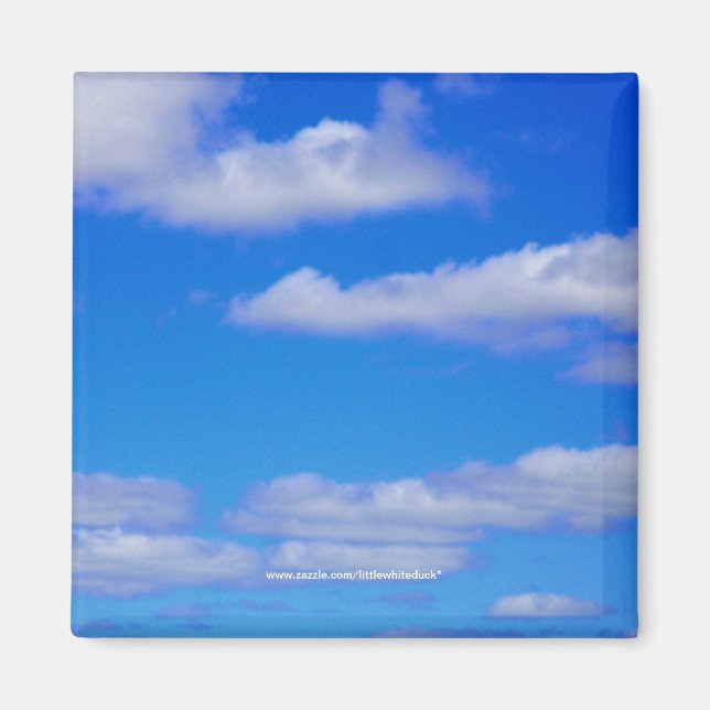 White Clouds, Blue Sky - Magnet (Front)