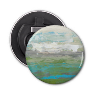 White Clouds Overlooking Beautiful Landscape Bottle Opener