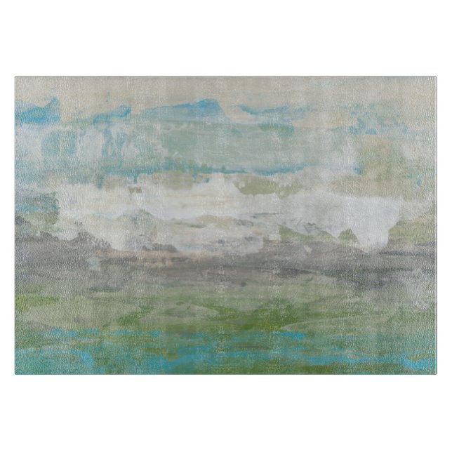 White Clouds Overlooking Beautiful Landscape Cutting Board (Front)
