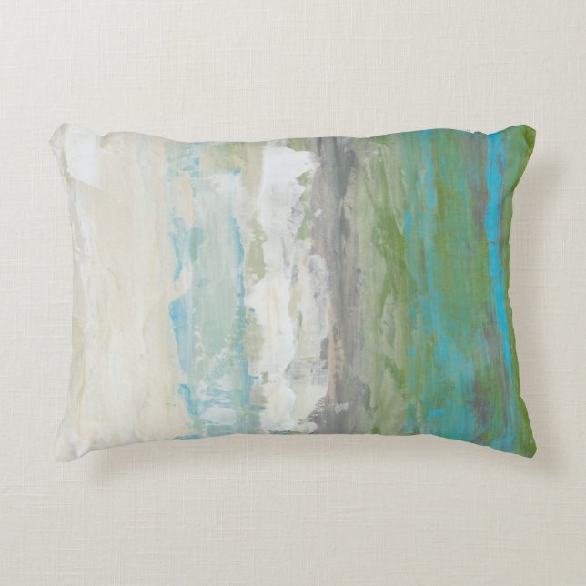 White Clouds Overlooking Beautiful Landscape Decorative Cushion (Front)