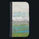 White Clouds Overlooking Beautiful Landscape Samsung S4 Wallet Case<br><div class="desc">Jennifer Goldberger painted this beautiful landscape piece. White clouds are overlooking an amazing blue lake surrounded by gorgeous green grass. The colours are vivid and the detail is immaculate. Purchase your print now!</div>