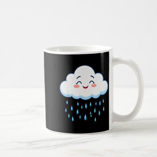 White Clouds Rain Drop Costume Christmas Halloween Coffee Mug (Right)