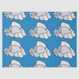 White Clouds Tissue Paper