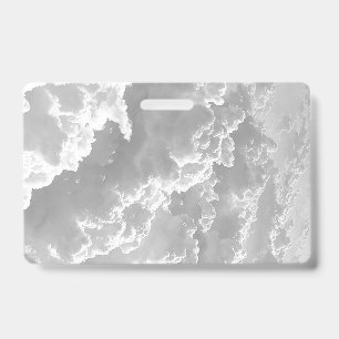 White Clouds, Weather Graphics, Cloudy Clipart ID Badge