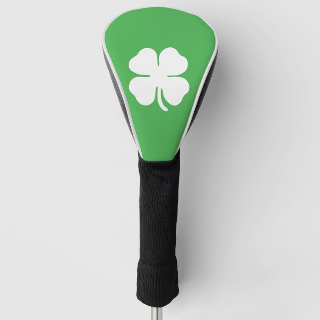 White Clover Leaf Driver Cover (Front)