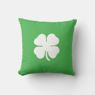 White Clover Leaf Pillow