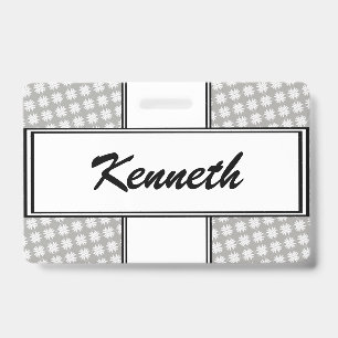 White Clover Ribbon by Kenneth Yoncich ID Badge