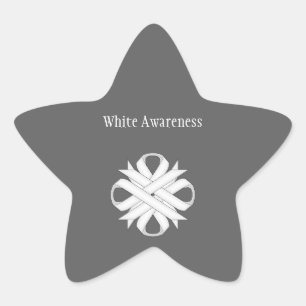White Clover Ribbon by Kenneth Yoncich Star Sticker