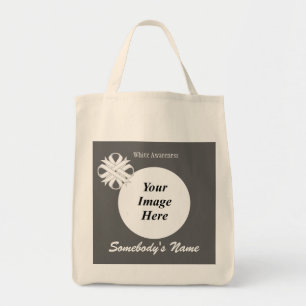 White Clover Ribbon Template by Kenneth Yoncich Tote Bag
