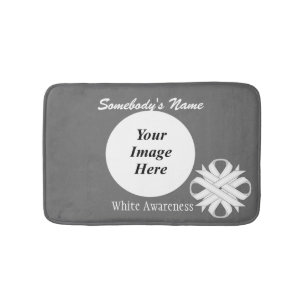 White Clover Ribbon Tmpl by Kenneth Yoncich Bath Mat