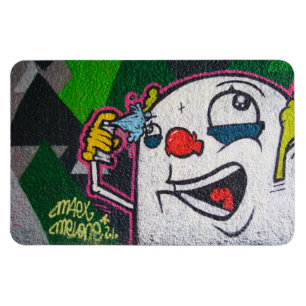 White Clown Magnet