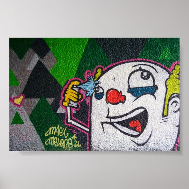 White Clown Poster (Front)