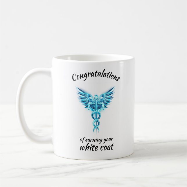 White Coat Ceremony Crystal Medical  Coffee Mug (Left)