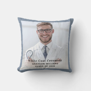 White Coat Ceremony Medical Photo Cushion