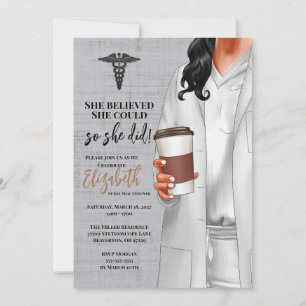 White Coat Medical School Graduation Invitation