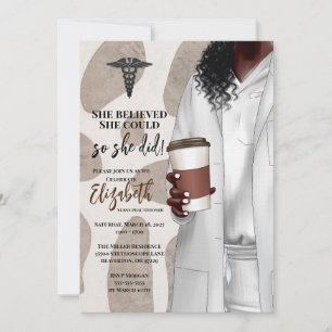 White Coat Medical School Graduation Invitation