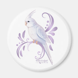 White Cockatiel Magnet