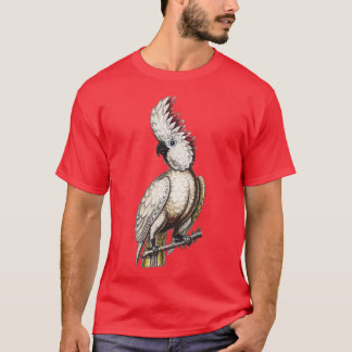 White cockatoo tropical parrot 3 T-Shirt