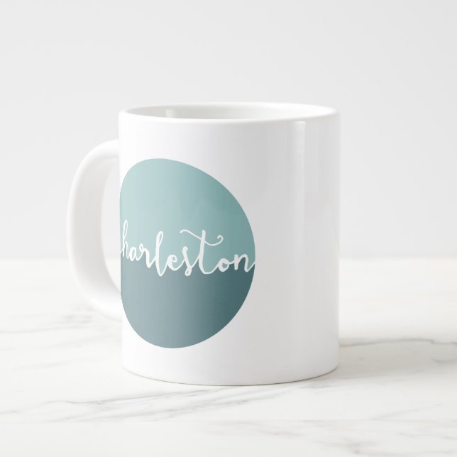 White Coffee Mug 20 oz Large Ceramic Coffee Mug (Front Left)