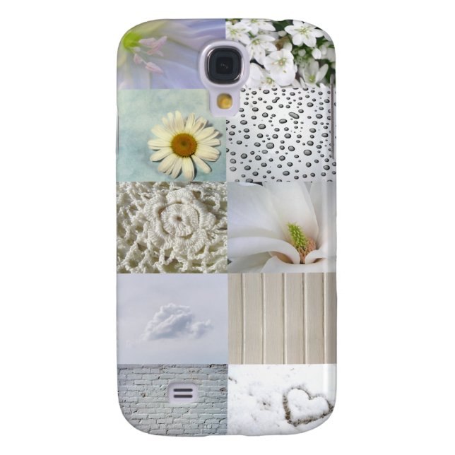 White Colour Photograph Collage Case-Mate Samsung Galaxy Case (Back)