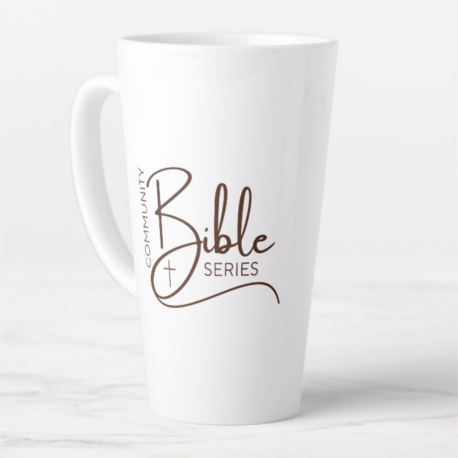 White Community Bible Series Mug (Left Angle)