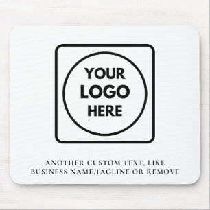 White Company Logo Branding Promo mouse pad