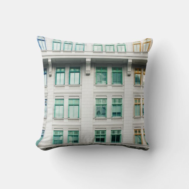 WHITE CONCRETE BUILDING-3 CUSHION (Front)