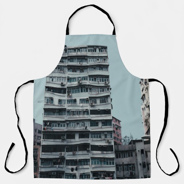 WHITE CONCRETE BUILDING APRON (Front)