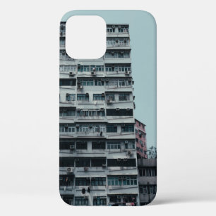 WHITE CONCRETE BUILDING iPhone 12 CASE