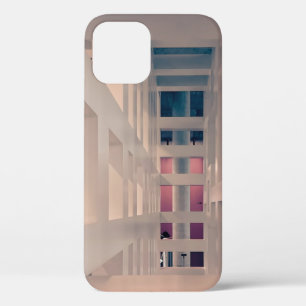 WHITE CONCRETE BUILDING iPhone 12 CASE