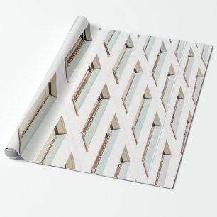 WHITE CONCRETE BUILDING DURING DAYTIME-3 WRAPPING PAPER