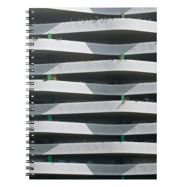 WHITE CONCRETE BUILDING NOTEBOOK (Front)
