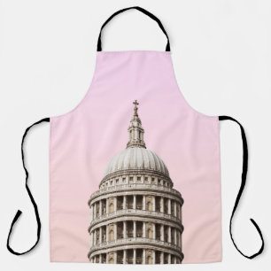 WHITE CONCRETE BUILDING UNDER CLOUDS APRON
