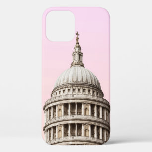 WHITE CONCRETE BUILDING UNDER CLOUDS iPhone 12 CASE