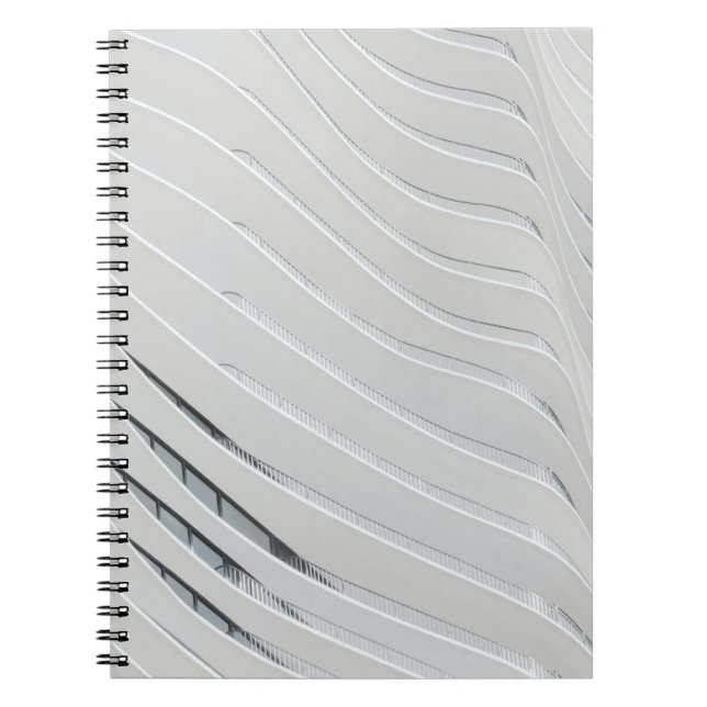 White concrete building wall notebook (Front)