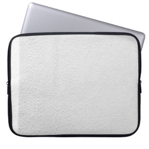 White concrete wall laptop sleeve