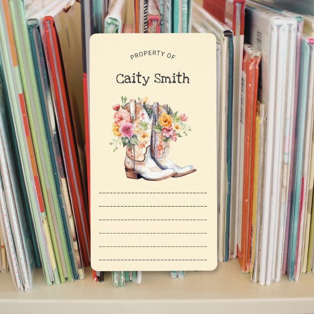 White Cowgirl Boots with Flowers property of  (Creator Uploaded)