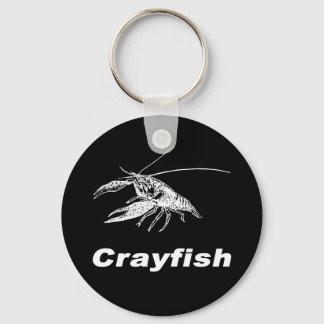 white crawfish (Black scenery) Key Ring