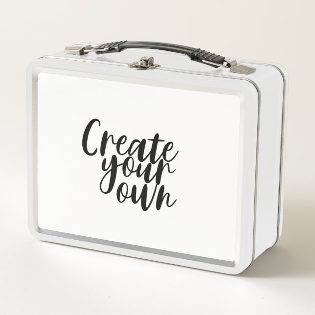 White Create Your Own Lunchbox (Front)