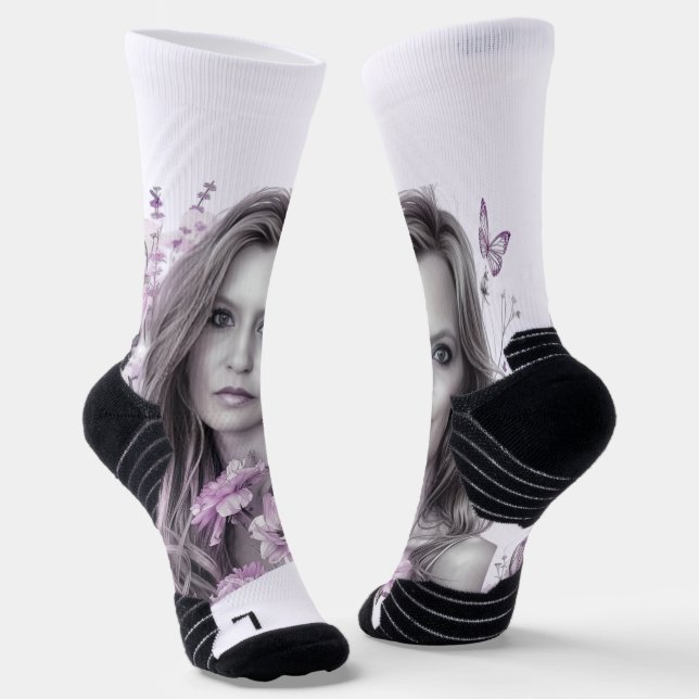 White Crew  Socks (Angled)